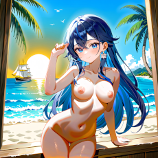 Sexy girl on the beach. Image #4