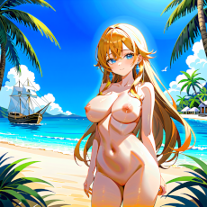 Sexy girl on the beach. Image #5