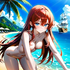 Sexy girl on the beach. Image #754