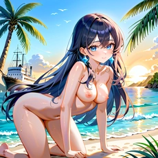 Sexy girl on the beach. Image #1464