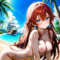 Sexy girl on the beach. Image #1730