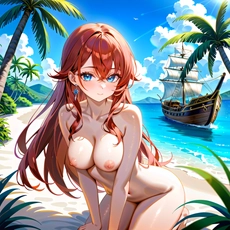 Sexy girl on the beach. Image #1954