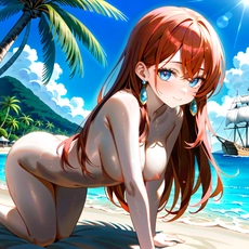 Sexy girl on the beach. Image #1965