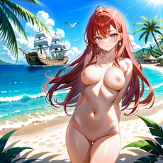 Sexy girl on the beach. Image #1983