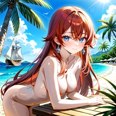 Sexy girl on the beach. Image #2005